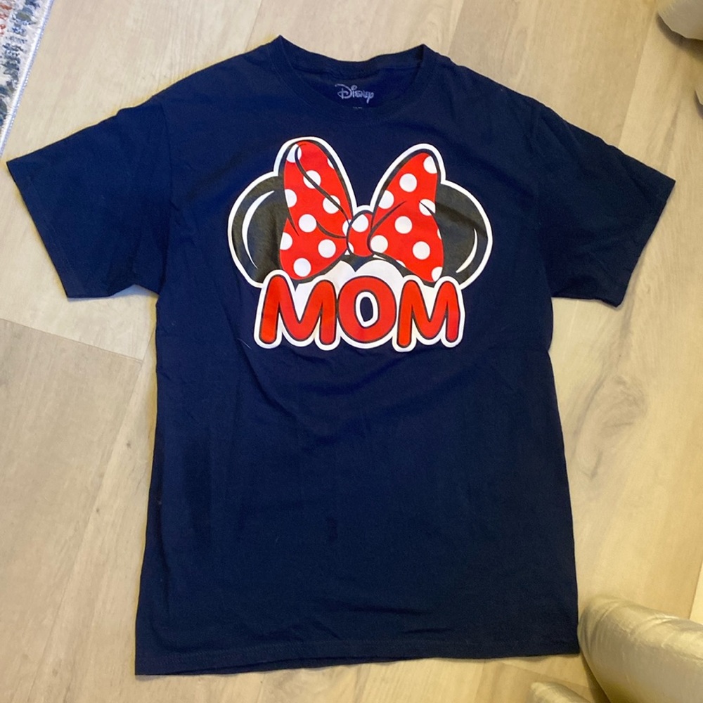 DISNEY MINNY MOUSE “MOM” navy blue t shirt - Size M